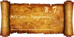 Mágori Tavaszka névjegykártya